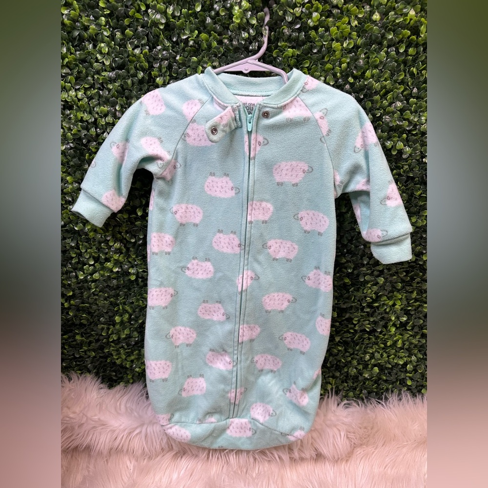 Carter's Green with sheeps Sleep Sacks euc‎